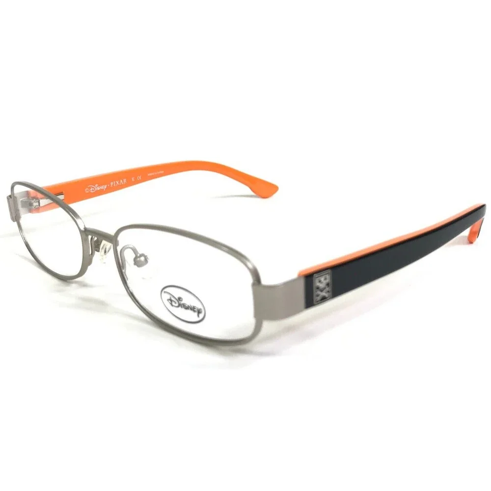 Disney Eyeglasses Frames Kids 3E 1006 3094 Black Orange Silver 47-15-130